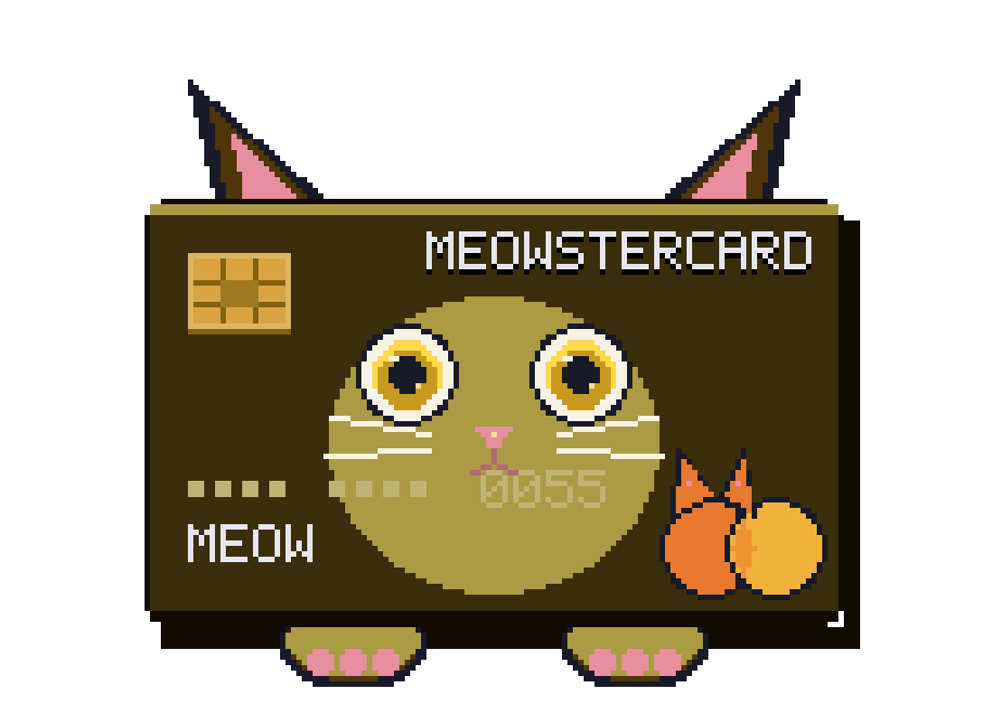 Gold MEOWSTERCARD