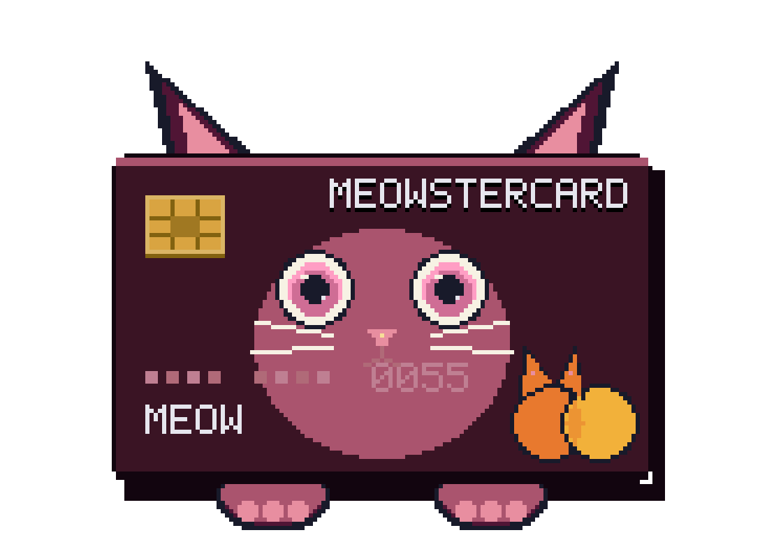 Rose MEOWSTERCARD