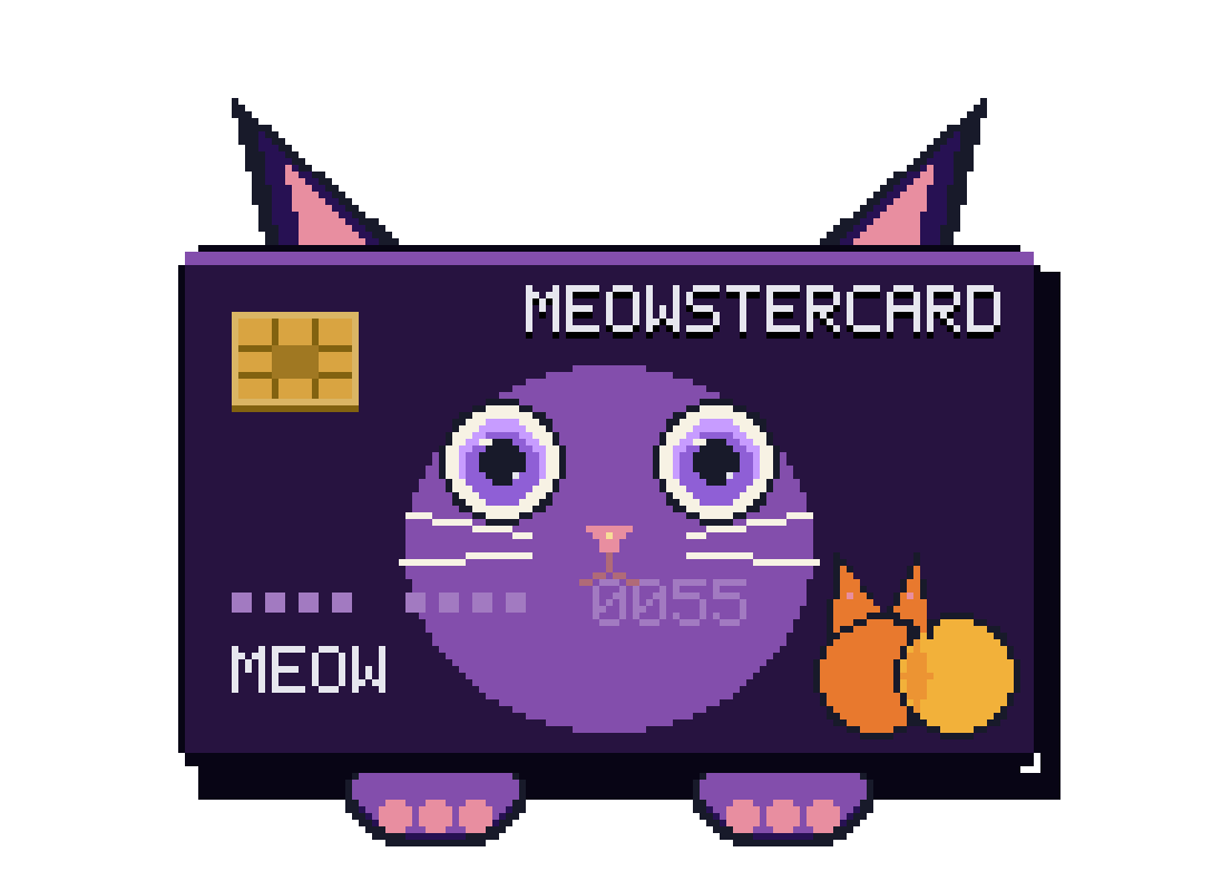 Violet MEOWSTERCARD