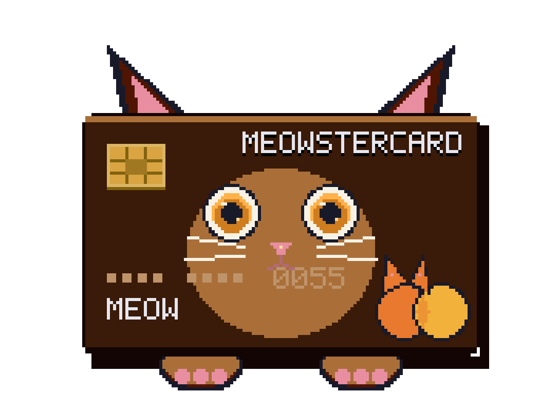 Sunset MEOWSTERCARD