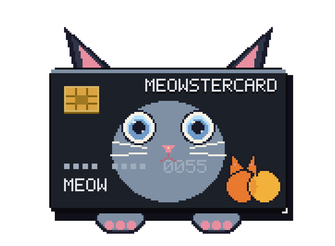 Steel MEOWSTERCARD
